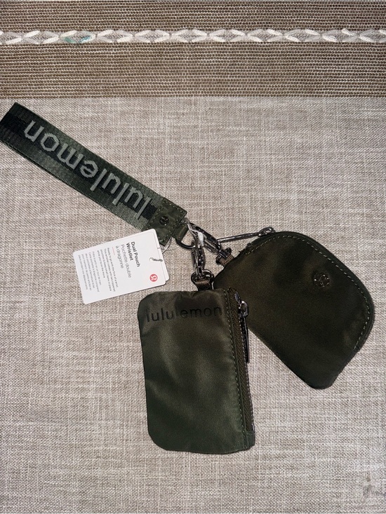 lululemon athletica Handbags - lululemon athletica Olive Green Dual Pouch Wristlet